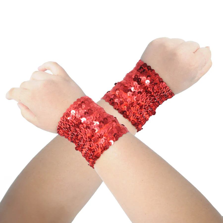 sequin wristbands disco