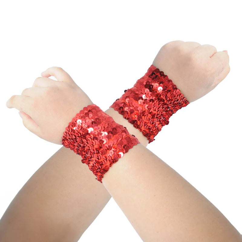 sequin wristbands disco