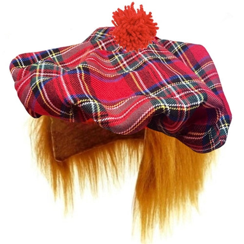 jimmy hat scot scotsman scottish hat with hair 