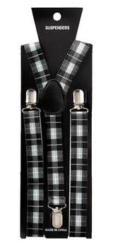 Suspenders - Patterned Check