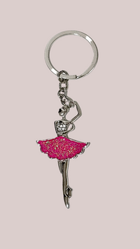 Ballerina Keyring - Pink