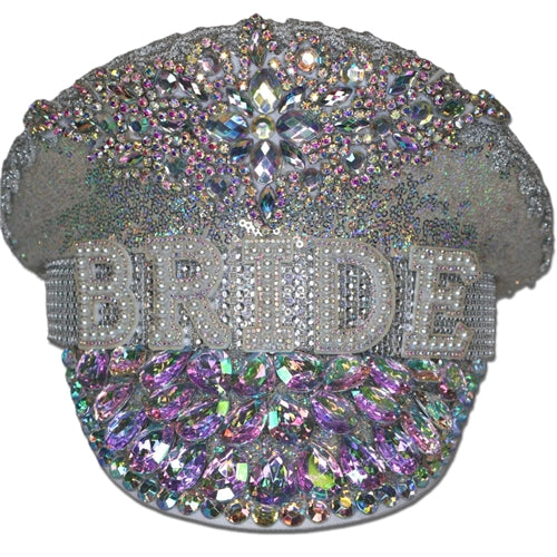 jewelled festival hat cap hens brides party 