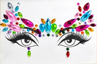 festival face jewels gems party diamonte belly dancer fancy dress accessories 