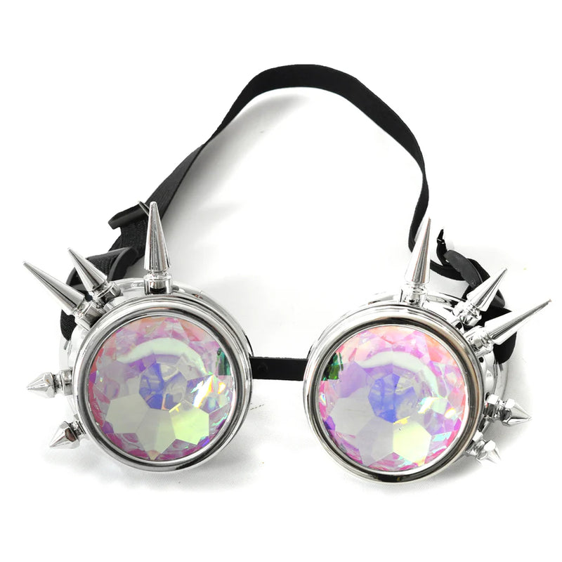 steampunk goggles silver