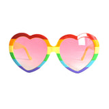 Party Glasses - Retro Rainbow hearts