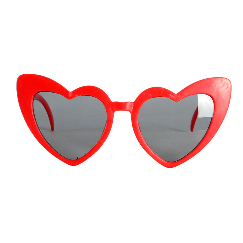 red heart retro sun glasses