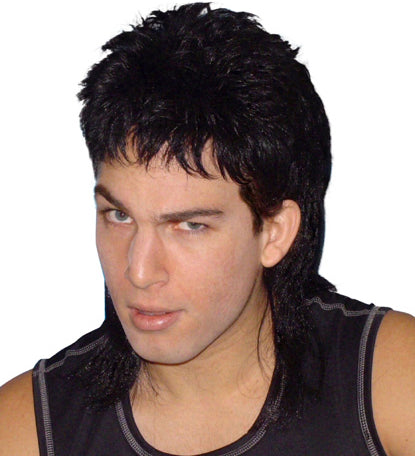 mullett wig 1970s 1980s 
