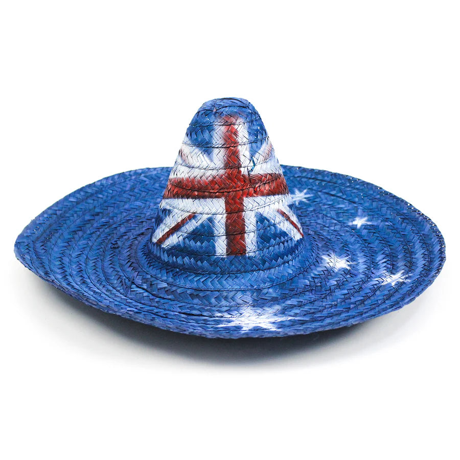 australian flag sombrero australia day cricket one day test australian open tennis 