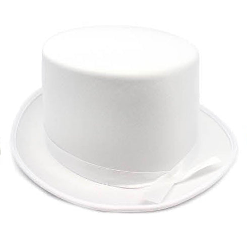 top hat satin white 1920s showman formal period