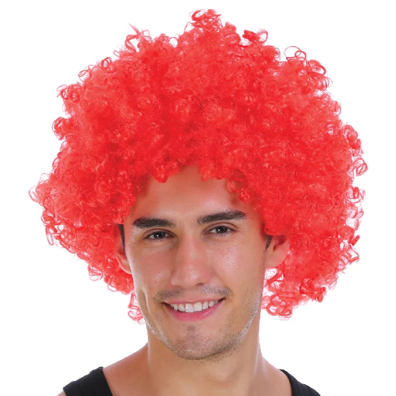 red afro wig clown ronald mcdonald creepy halloween 