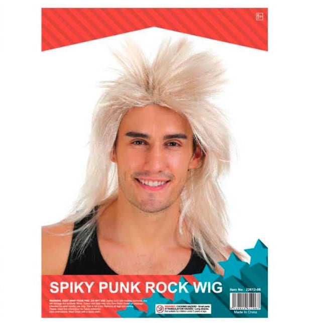 spiky punk rocker wig 