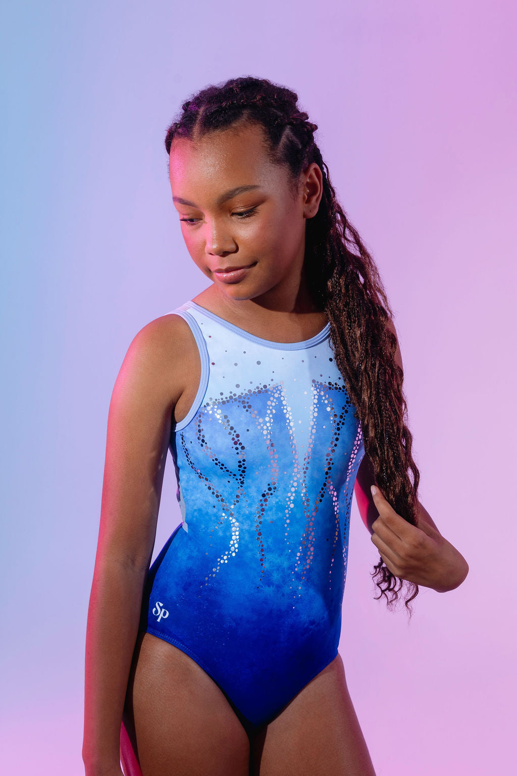 blue sparkle leotard gymnastics australia