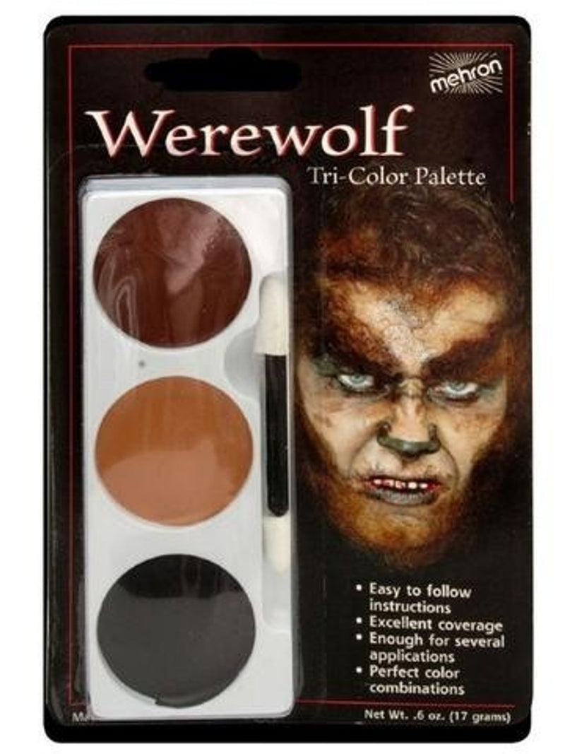 Tri-Colour Make-up Palette - Werewolf