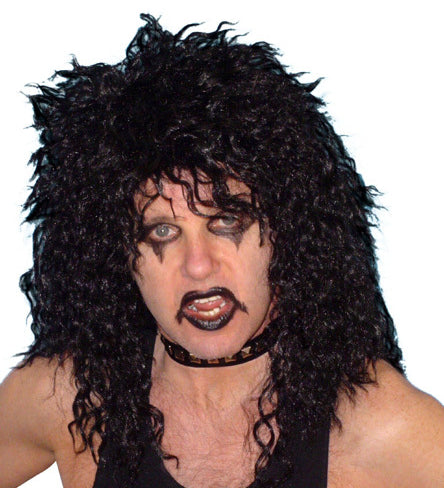 alice cooper rocker black wig 