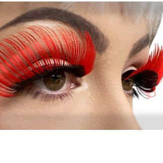 Eyelashes - Dramatic Black/Red