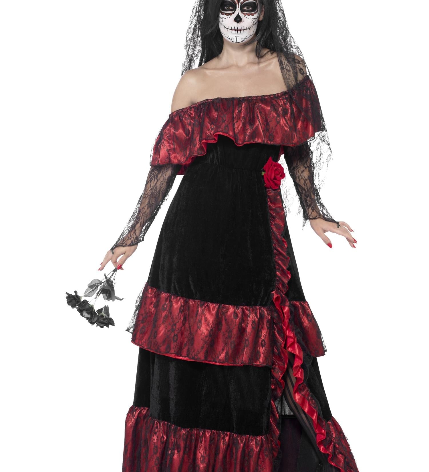 day of the dead señorita Mexican bride costume 