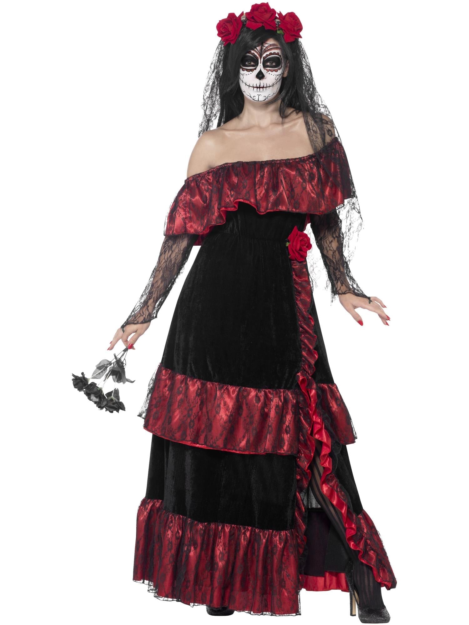 day of the dead señorita Mexican bride costume 