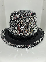 Sequin Top Hat - Gold or Silver