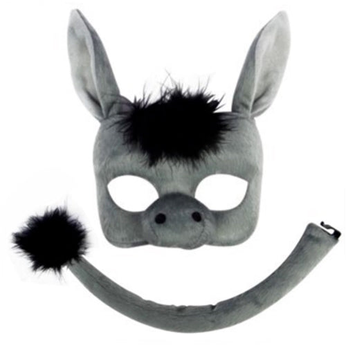 donkey shrek animals mask and tail 
