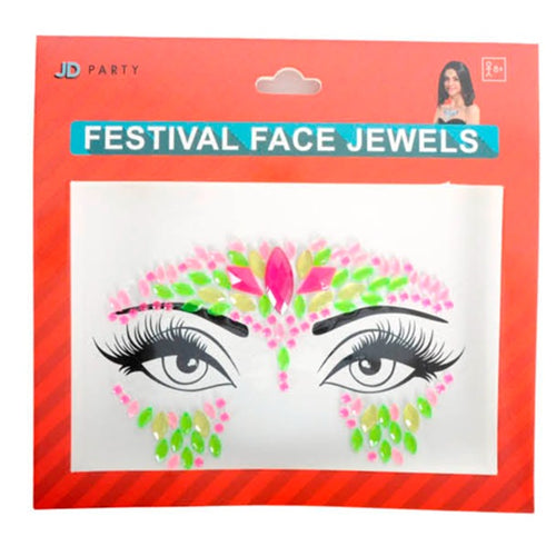 Neon Bright Face Jewels - Dainty