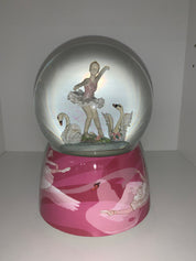 Musical Snow Dome - Ballerina with 2 Swans