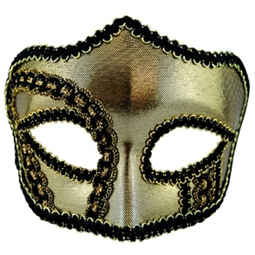 Mask - Gold with black trim