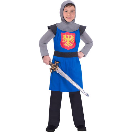 Medieval Knight Blue Costume Child