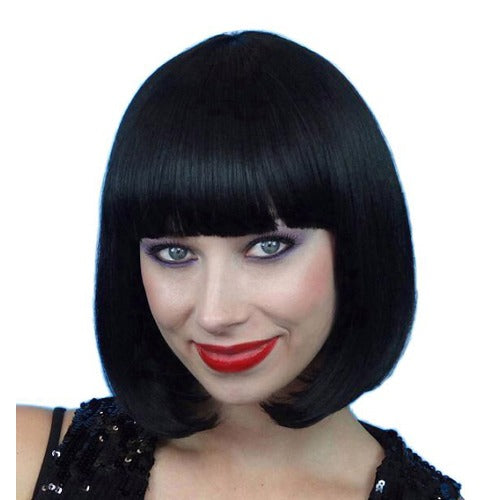 classic black bob wig 