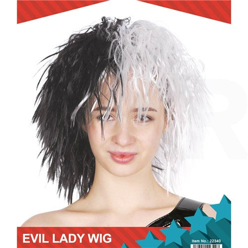 Evil lady Wig - (Cruella)