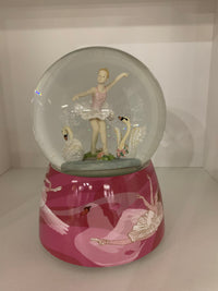 Musical Snow Dome - Ballerina with 2 Swans
