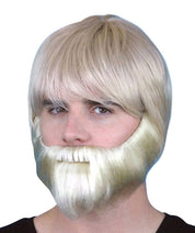 beard and mo moustache blonde