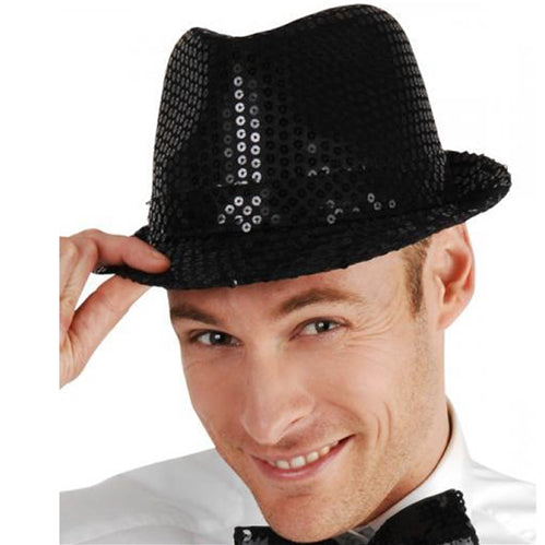 Sequin Trilby Hat