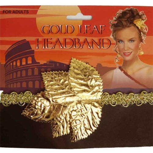 gold leaf headband costume