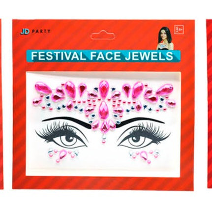 Festival Face Jewels - Pink