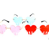 Party Glasses - Drooping Hearts