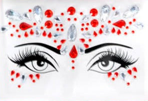 festival face jewels gems party diamonte belly dancer fancy dress accessories 