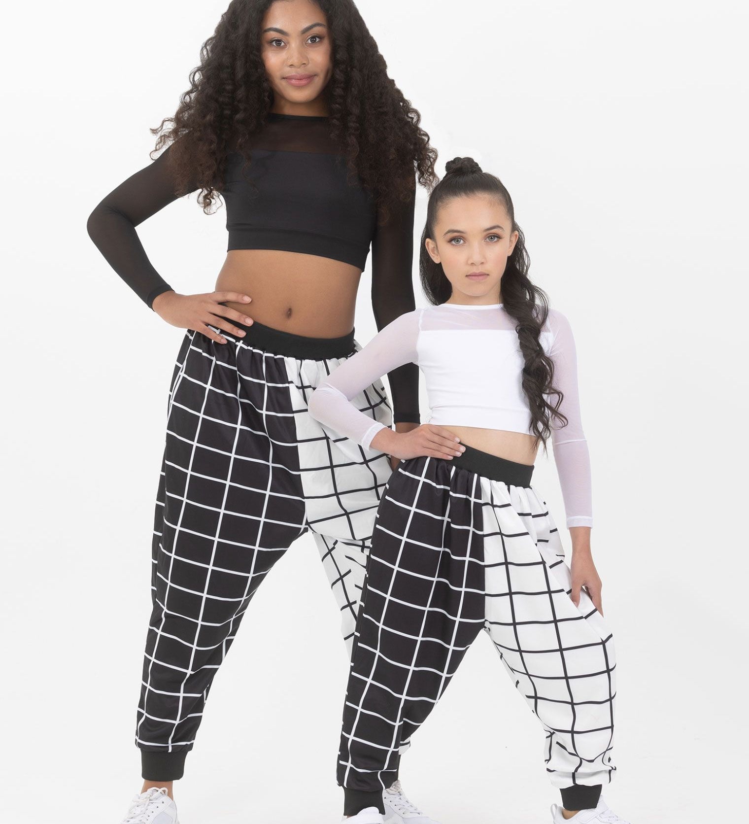 GEO PRINT HAREM PANTS hip hop costume
