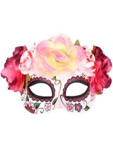 Frida Soft Pink Flowers Eye Mask