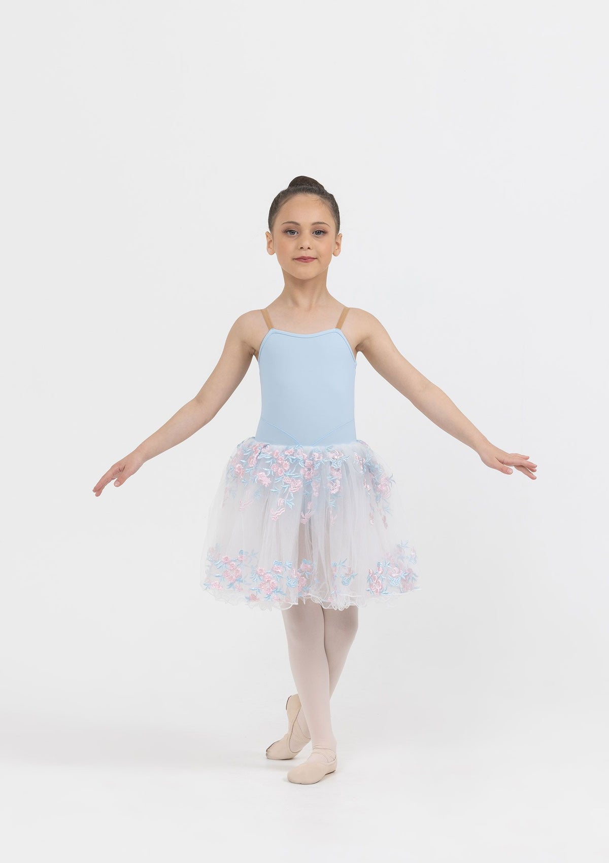 pale blue floral romantic tutu dress ballet costume