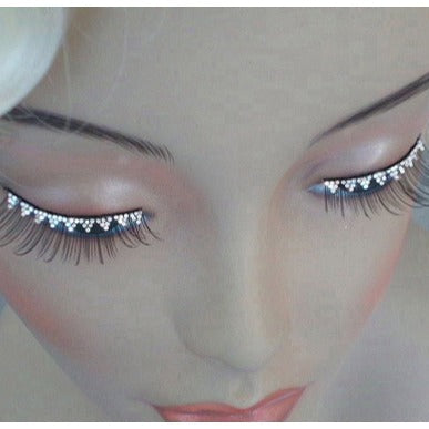 Eyelashes - Black with Jewel Trim