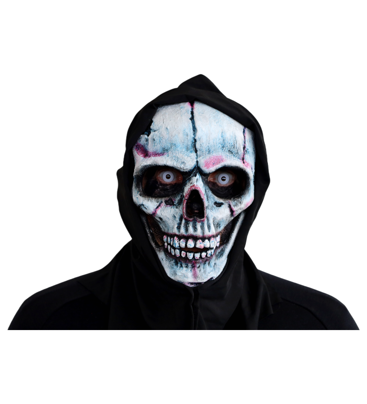 skeleton hooded mask halloween 