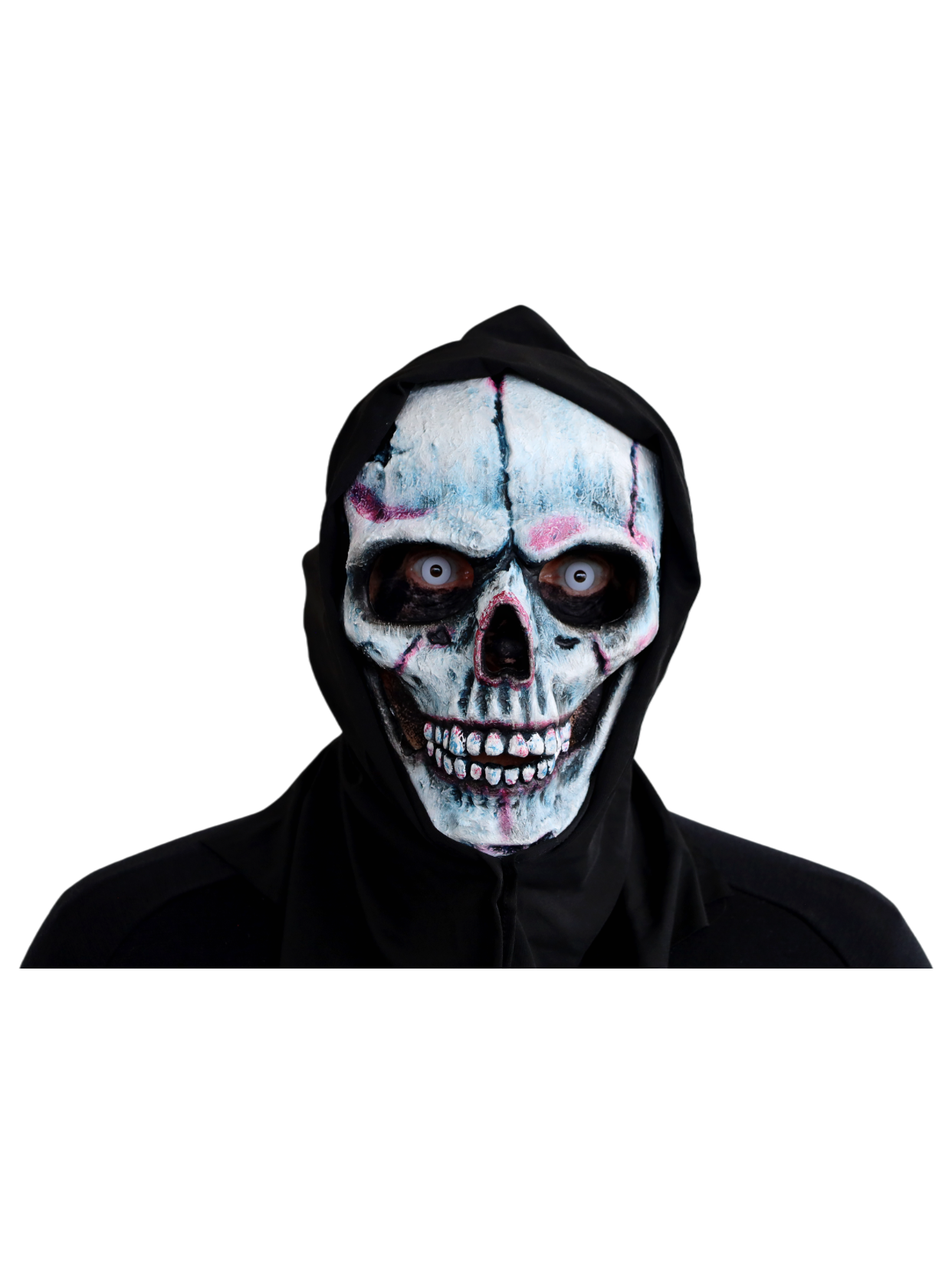 skeleton hooded mask halloween 