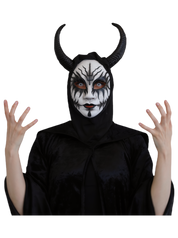 hooded mask halloween evil queen woman