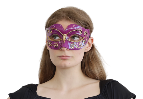 Purple/Gold Masquerade Eye Mask