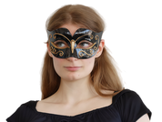 Black & Gold Masquerade Mask