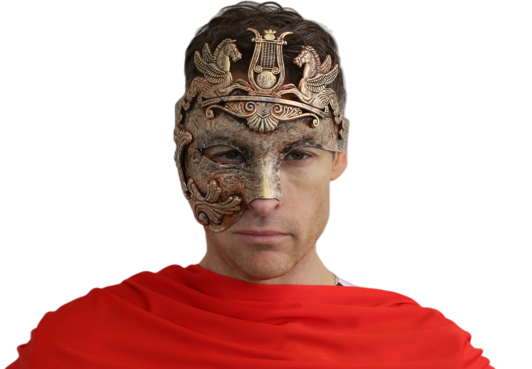 Gold Roman Half Face Mask 