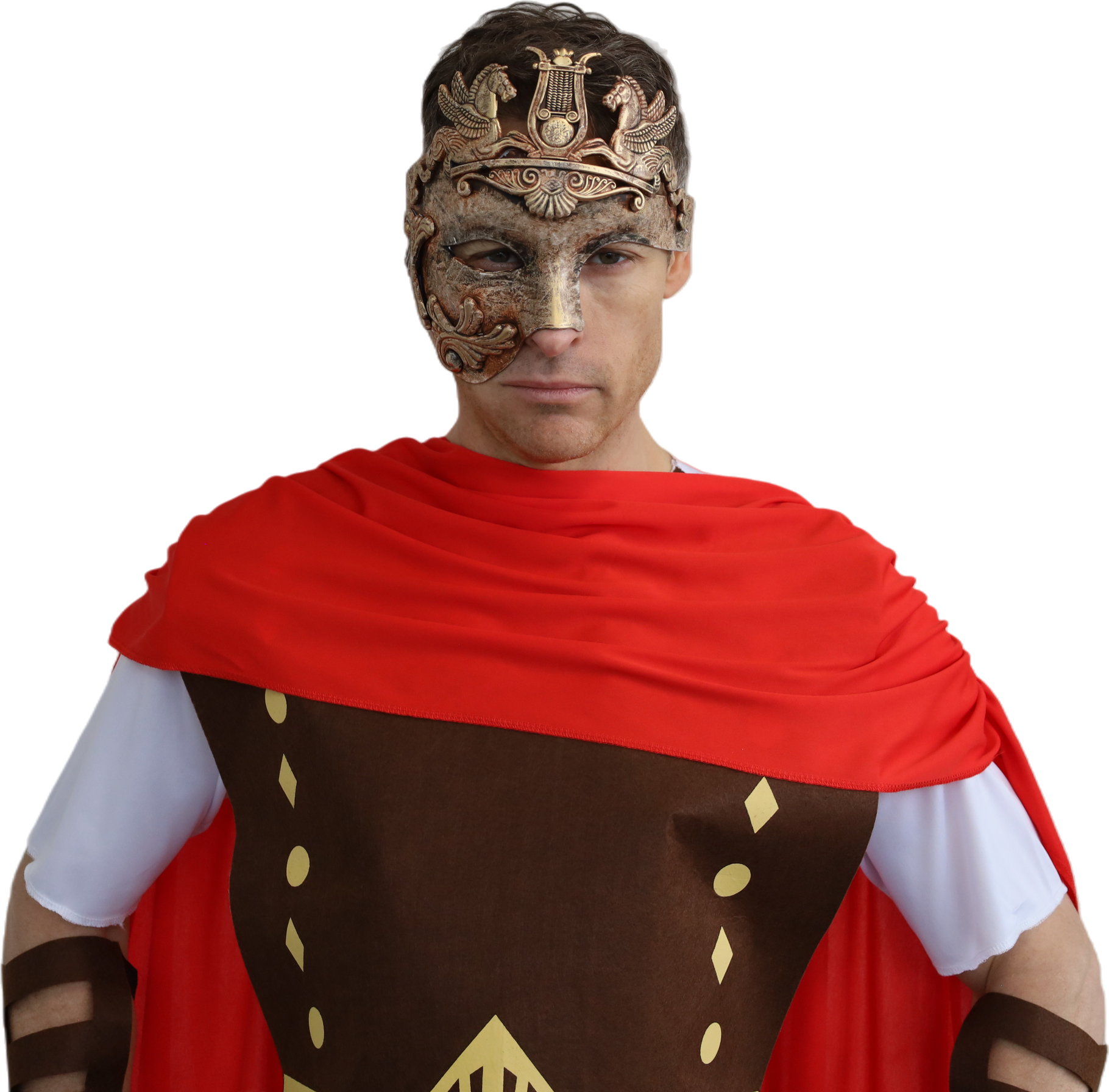 Copper/Gold Roman Half Face Mask