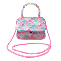 Shimmering Mermaid Scale Hard Handbag