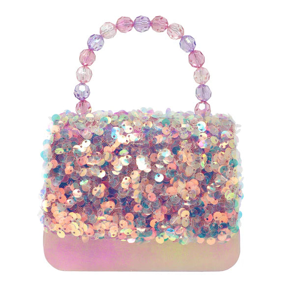 dazzling sequin girls handbag 