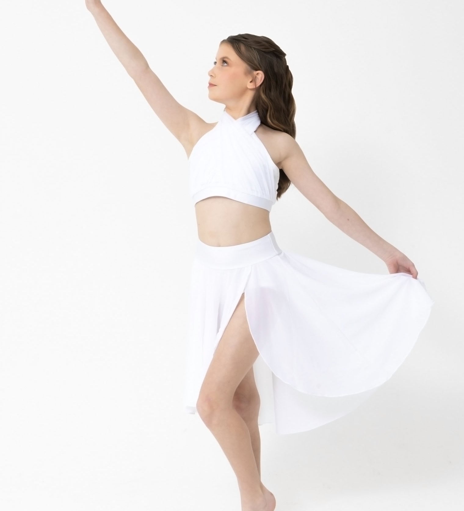 mesh dance costume crop costume